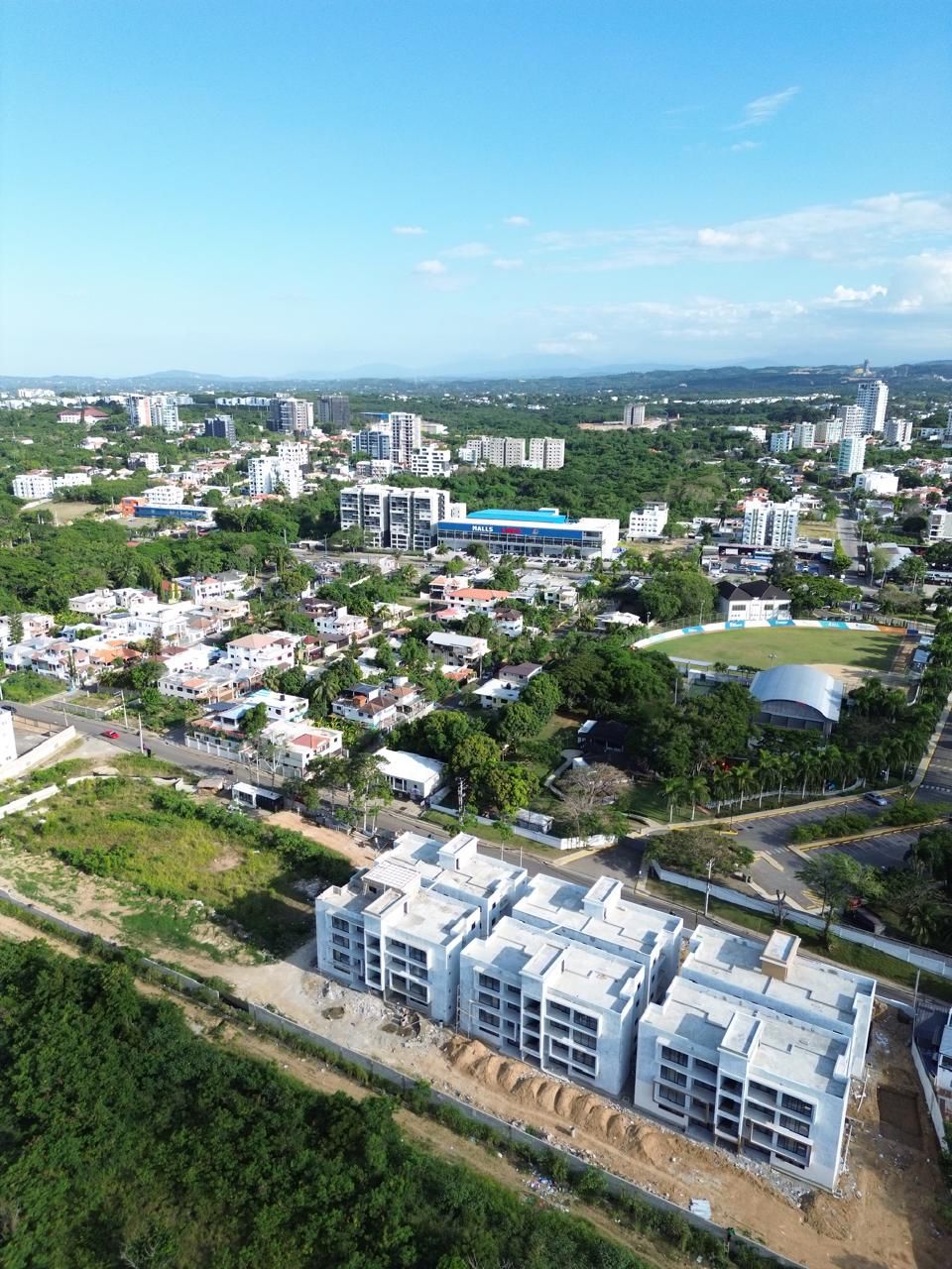 Vista aérea del entorno