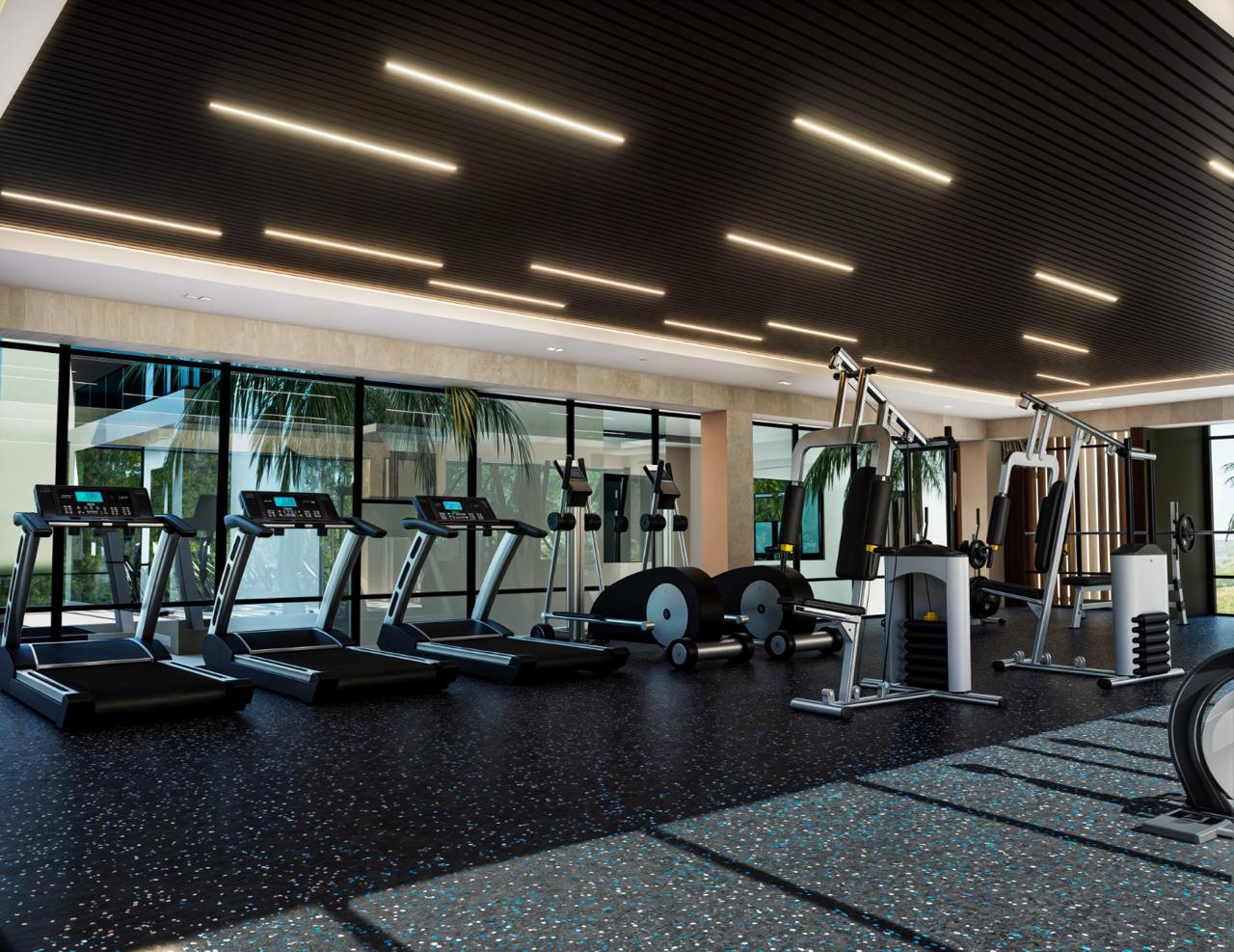 Gimnasio equipado